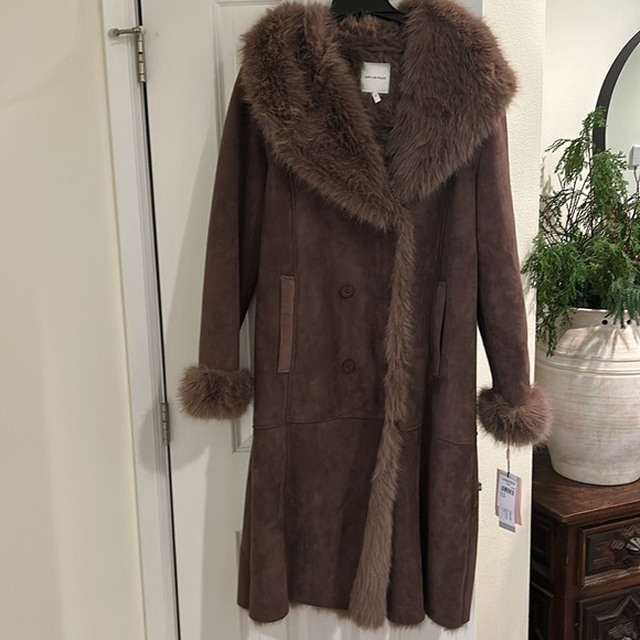 Avec Les Filles Faux shearling coat - Picture 4 of 8